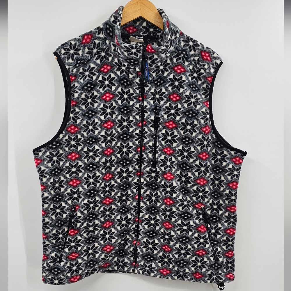 L.L.Bean Vintage Fair Isle Vest Size Large
